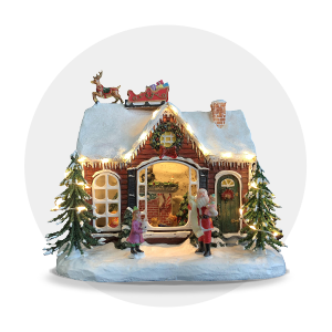 Set de villas navideñas