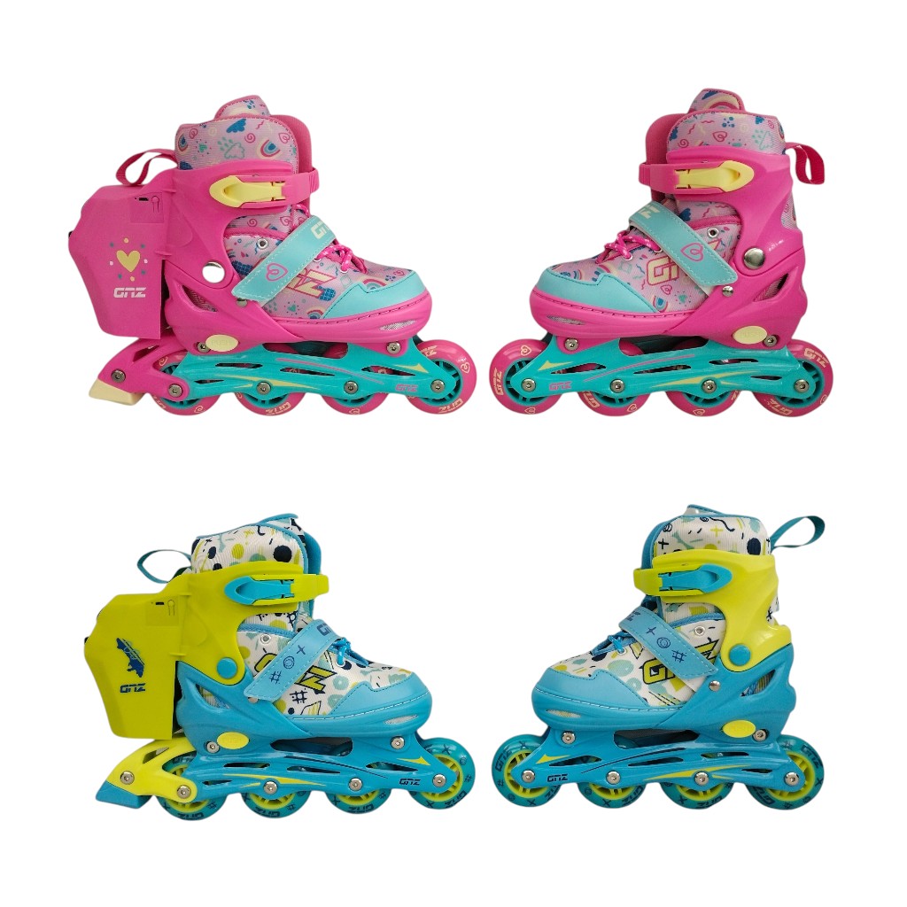 Patines Ajustable Con Burbujas En Linea 33-37 Surtidos