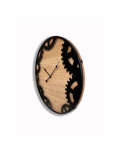 Reloj De Pared Con Diseño De Engranajes 50X4Cm