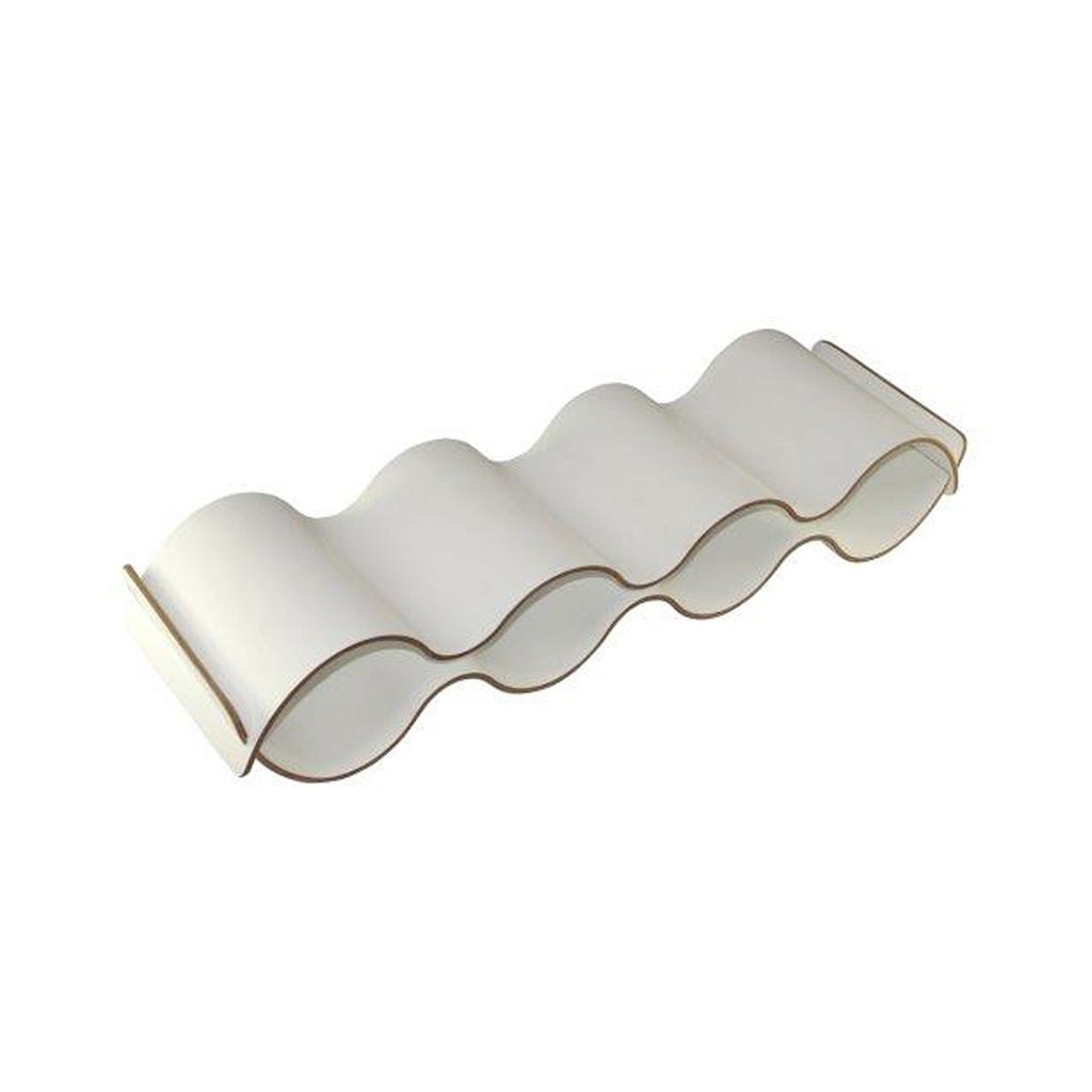 Portavinos Blanco De Madera 15.5x55x0cm