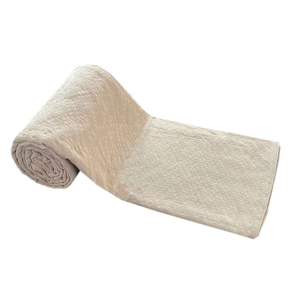 Cubierta De Cama De Algodón Beige 240x260cm