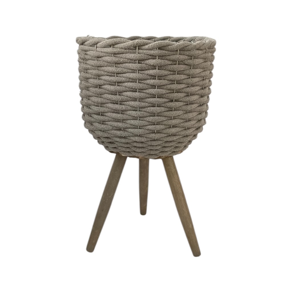 Maceta Diseño Tejido 25X45Cm