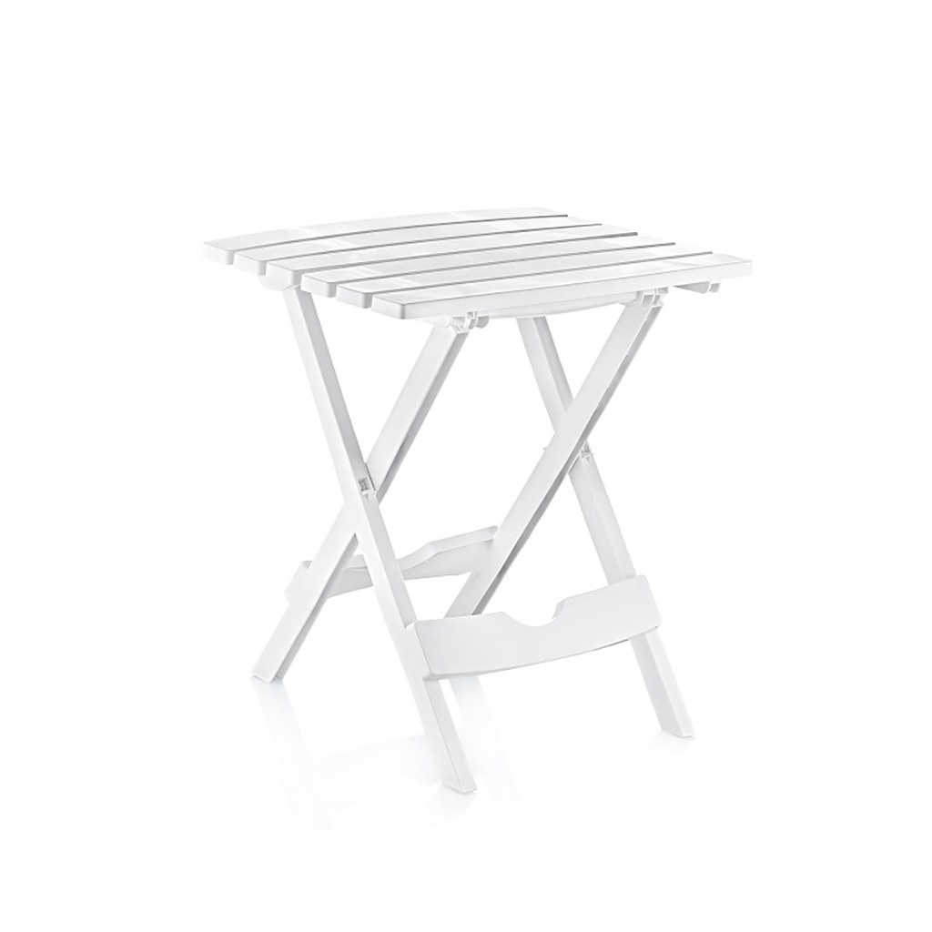 Mesa auxiliar plegable blanca