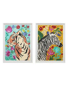 Cuadro Decorativo De Animales Surtidos 45x60x2cm