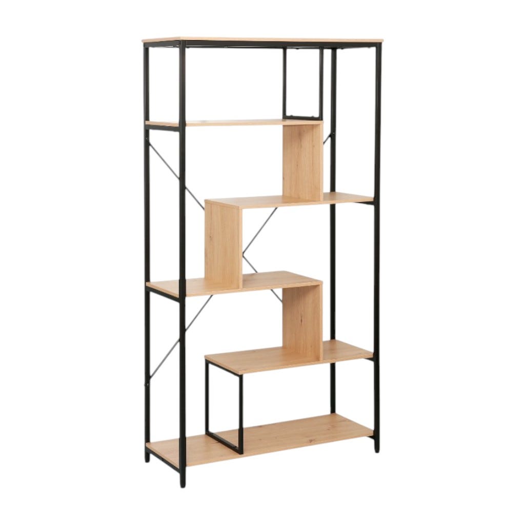 Librería Sortis Negro 85X35X163Cm