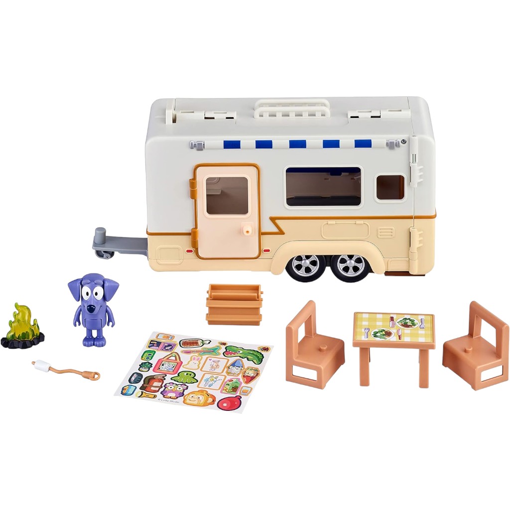 Juego De Autocaravana Bluey Con Jean Luc