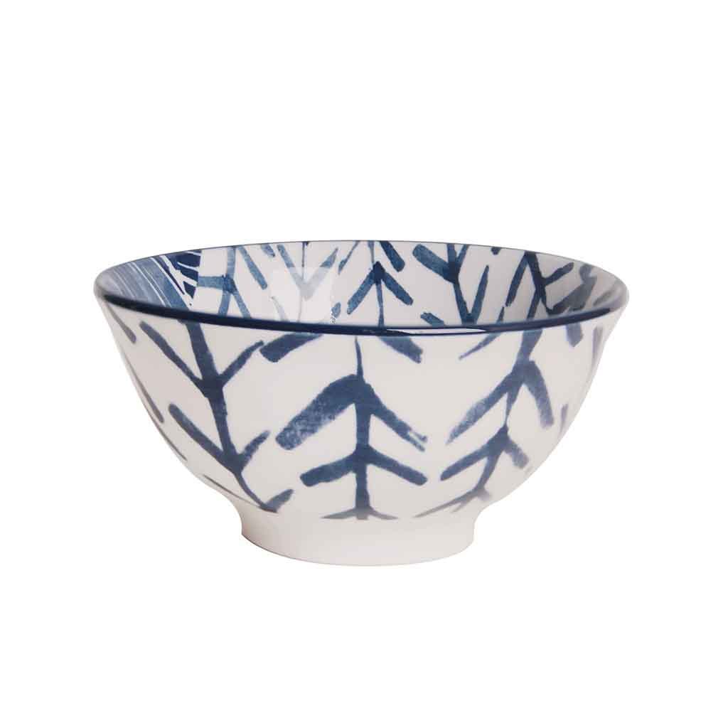 Cuenco Con Estampado De Diseño Azul 12Cm