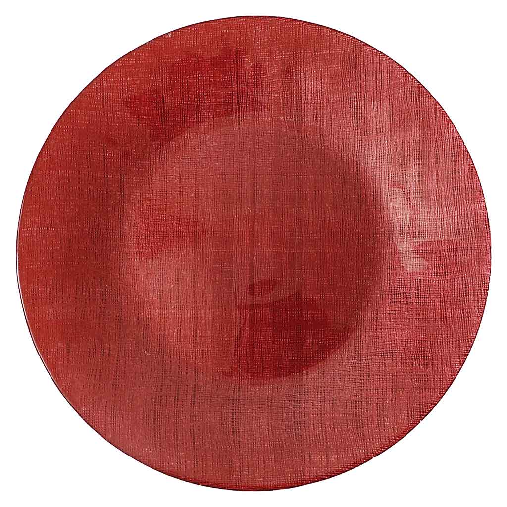 Plato de fondo rojo 33cm