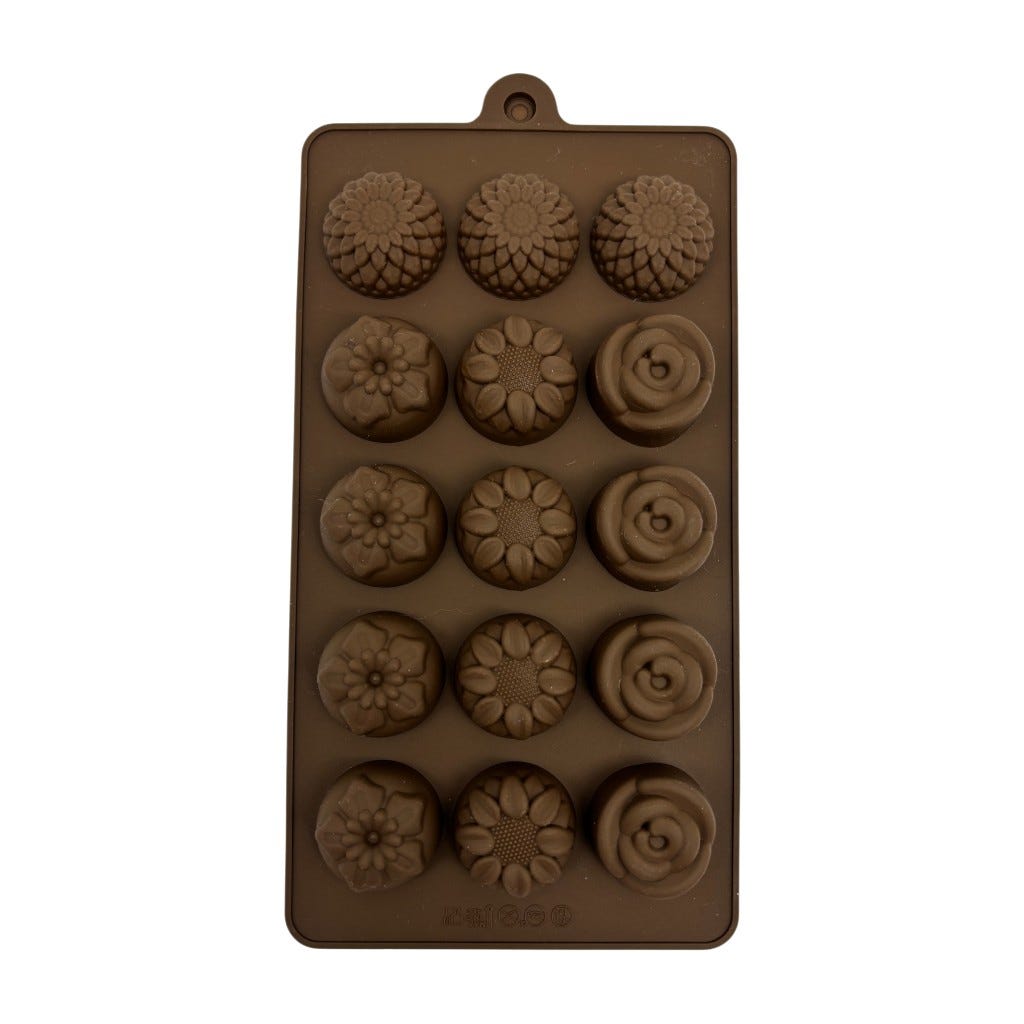 Molde De Silicona Marrón Para Hornear 20x11x2cm