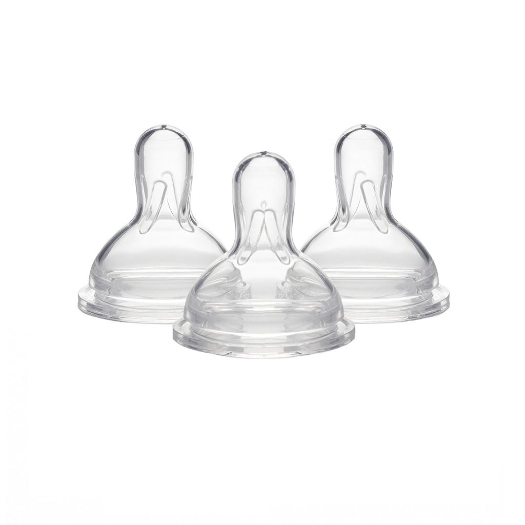 Tetina De Silicona Sin Bpa - 3 Piezas - Flujo Medio