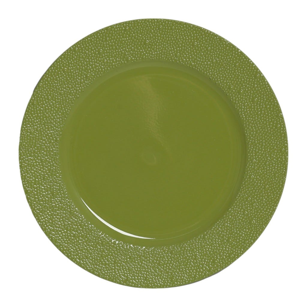 Plato De Servir De Color Verde Claro 33Cm