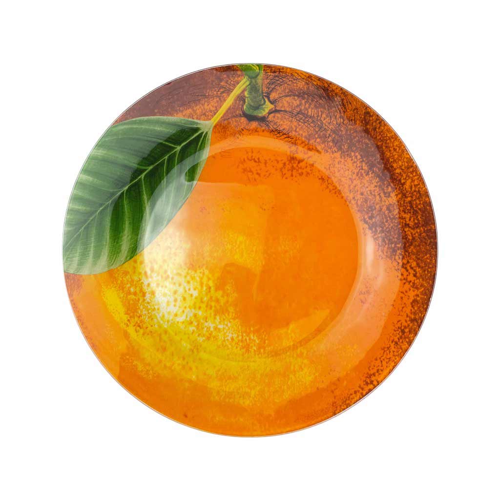 Plato De Postre Estampado De Naranja 15cm