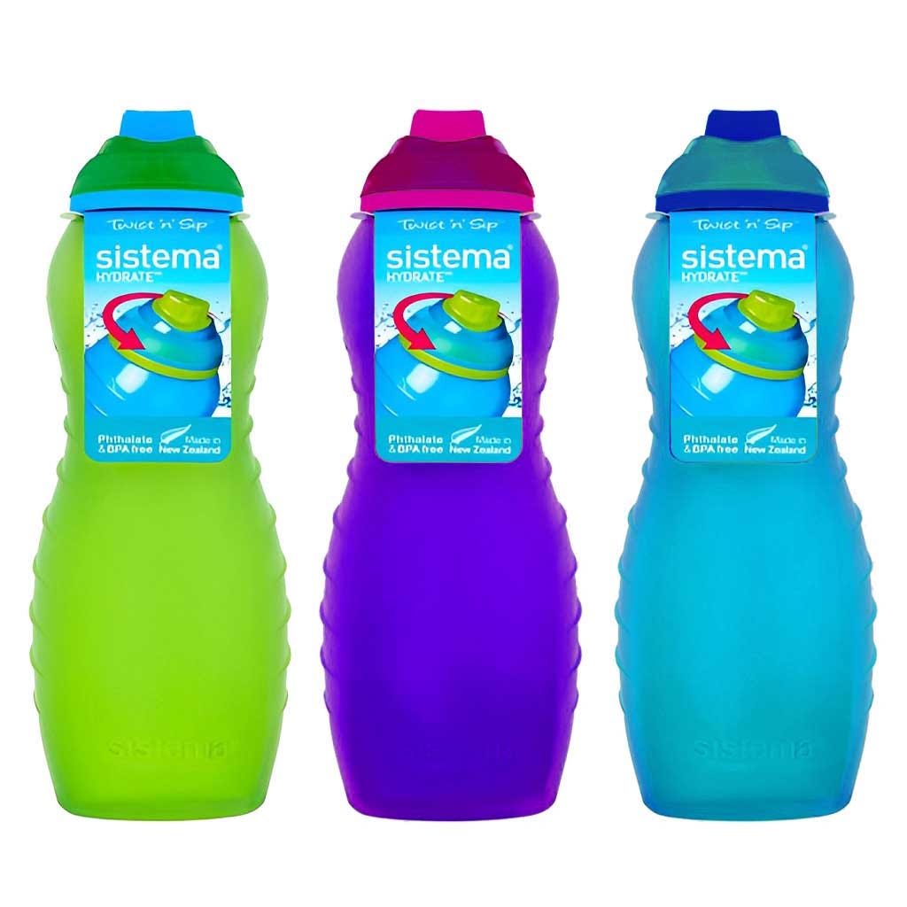 BOTELLA DE AGUA SISTEMA HYDRATE TWIST 'N' SIP SURTIDOS 700ML