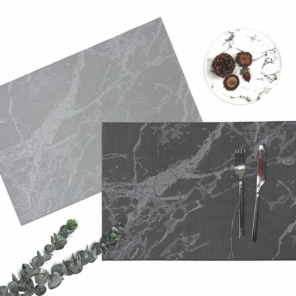 Individual Con Modelos Negro/Gris 30X45Cm