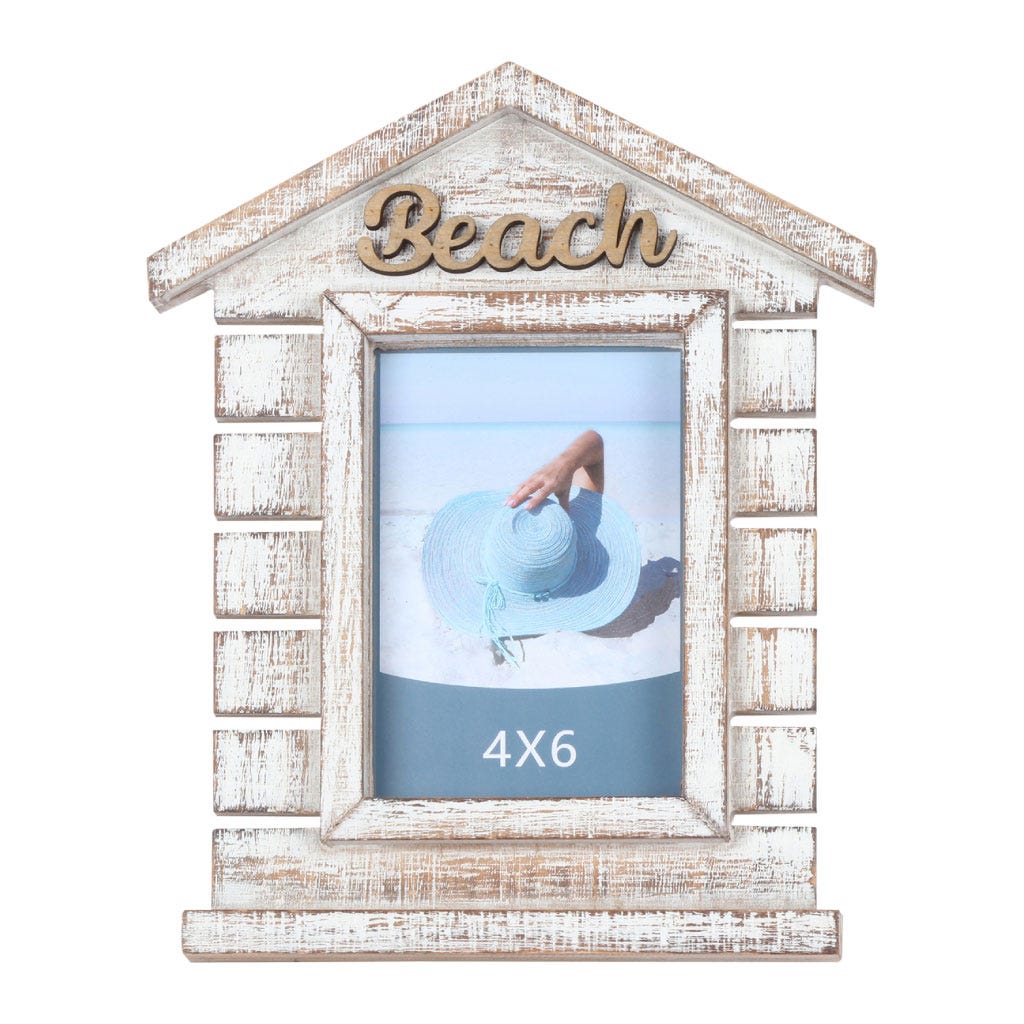 Porta retrato beach en forma de casa de mdf