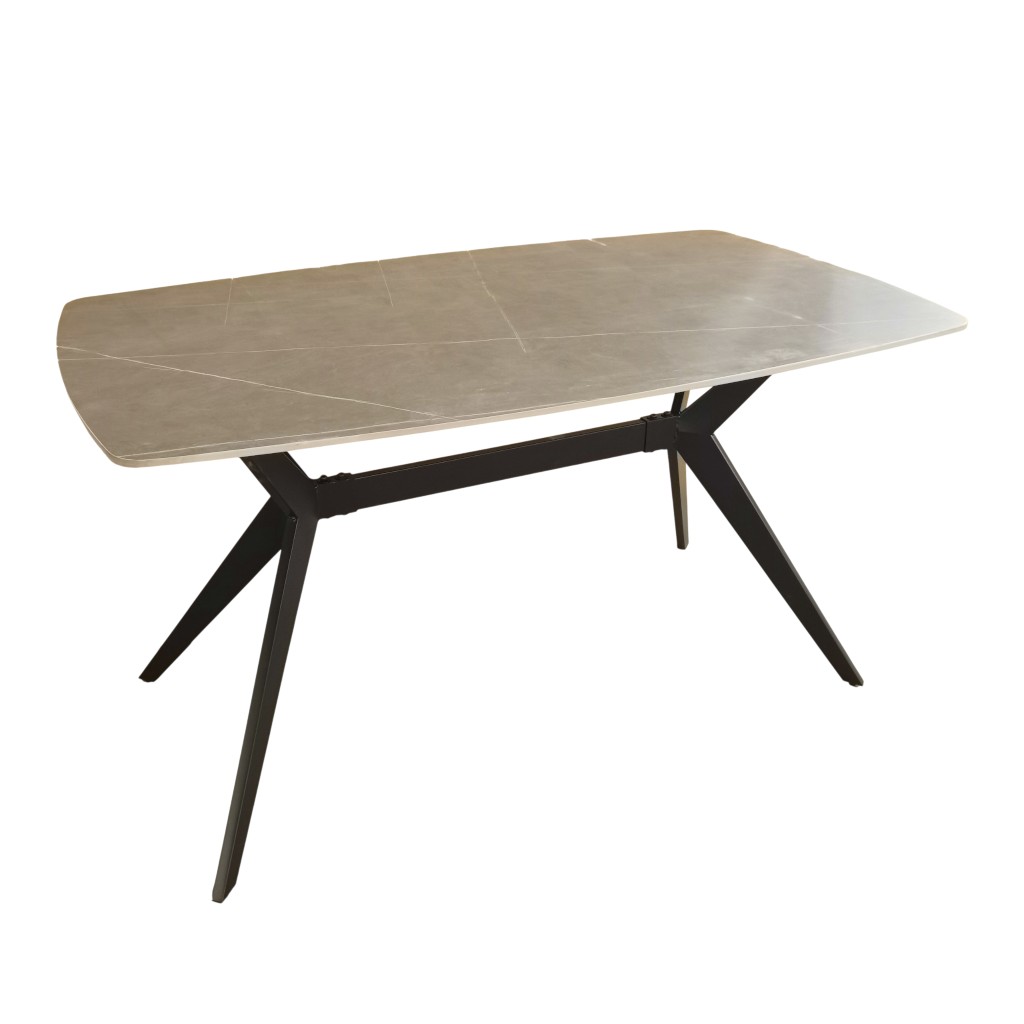 Mesa De Comedor Gris Osica 140X80X75Cm