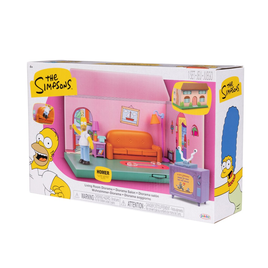 Playset Casa De Los Simpsons Con Figura De Homero