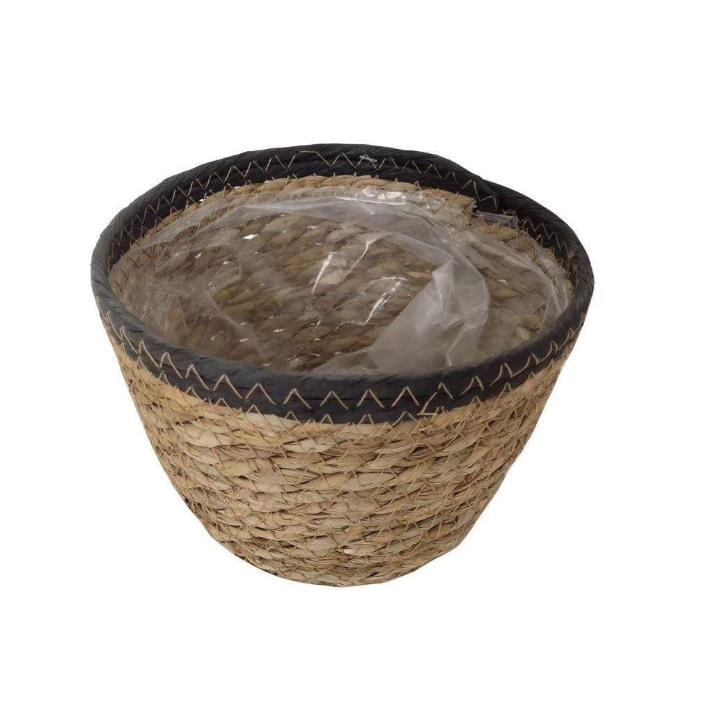 Cesta Para Plantas Marrón Y Negro 17X14Cm