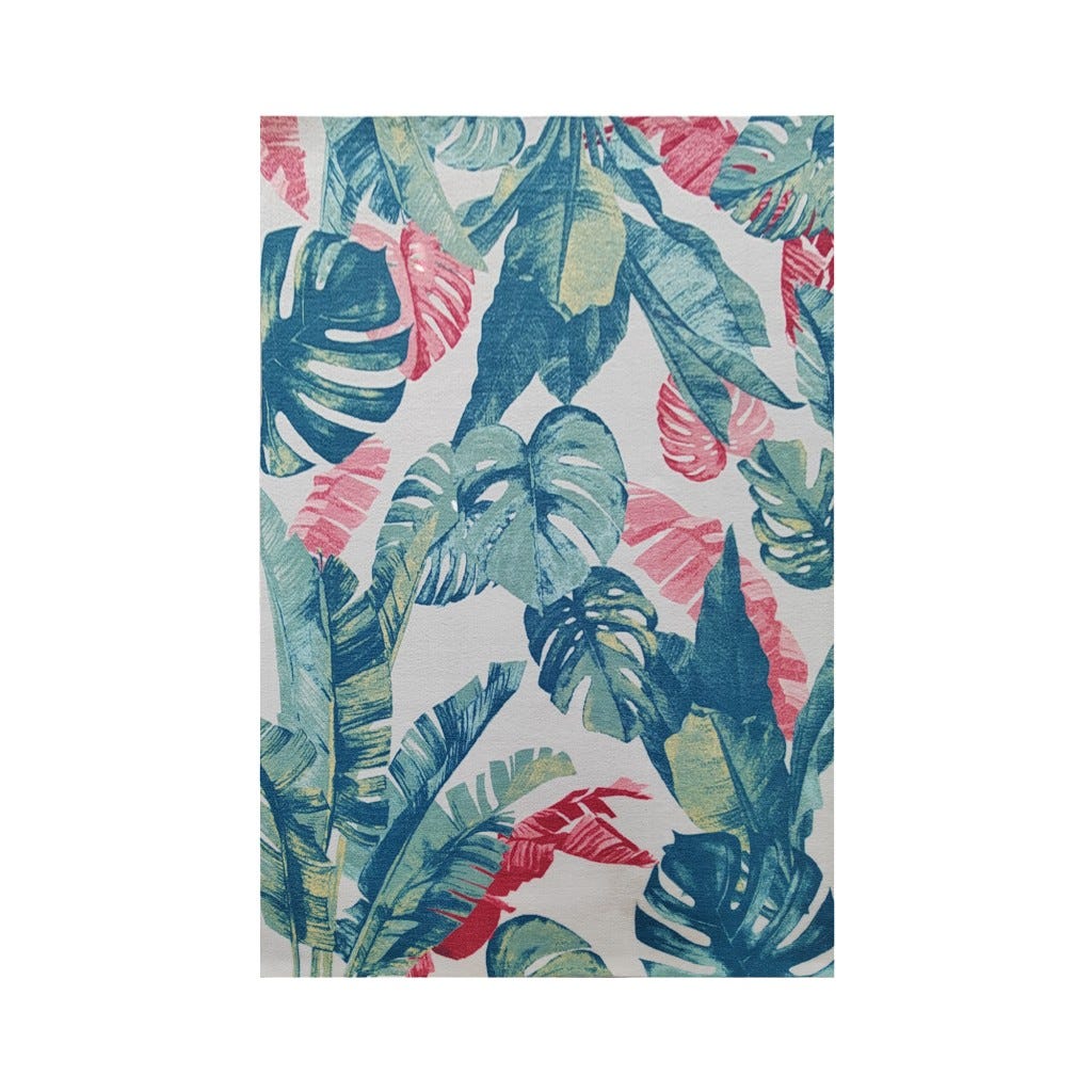 Alfombra Estampada De Plantas 120x180cm