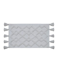 Alfombra Blanco De Baño Con Flecos 50x80cm