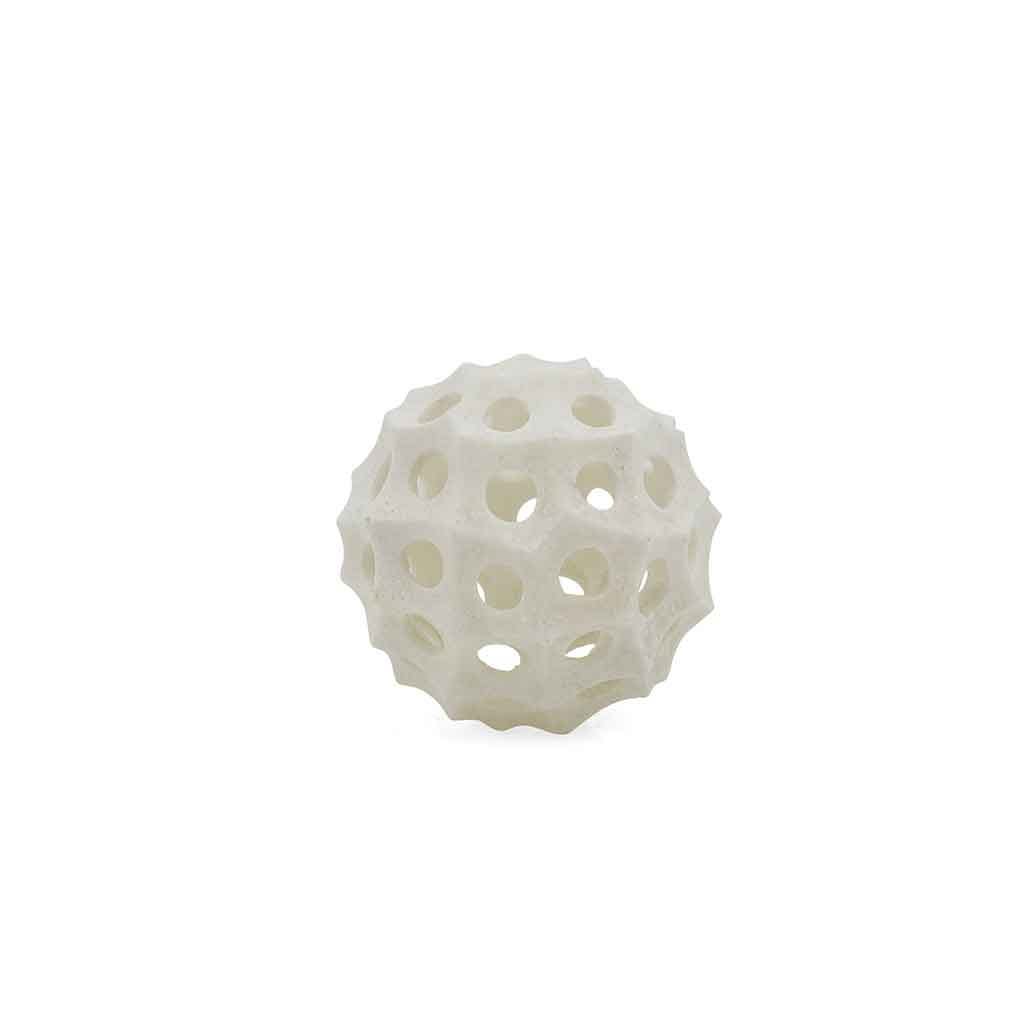 Figura de bola blanca decorativa