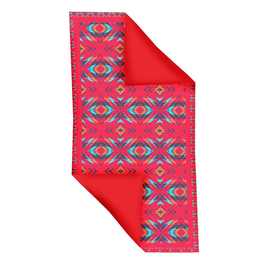 Toalla De Playa Rojo Con Estampado