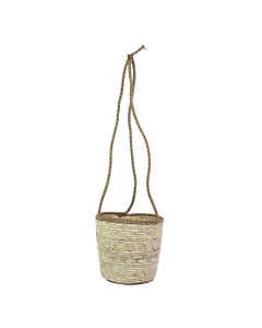 Cesta Colgante Para Plantas Natural 27X23Cm