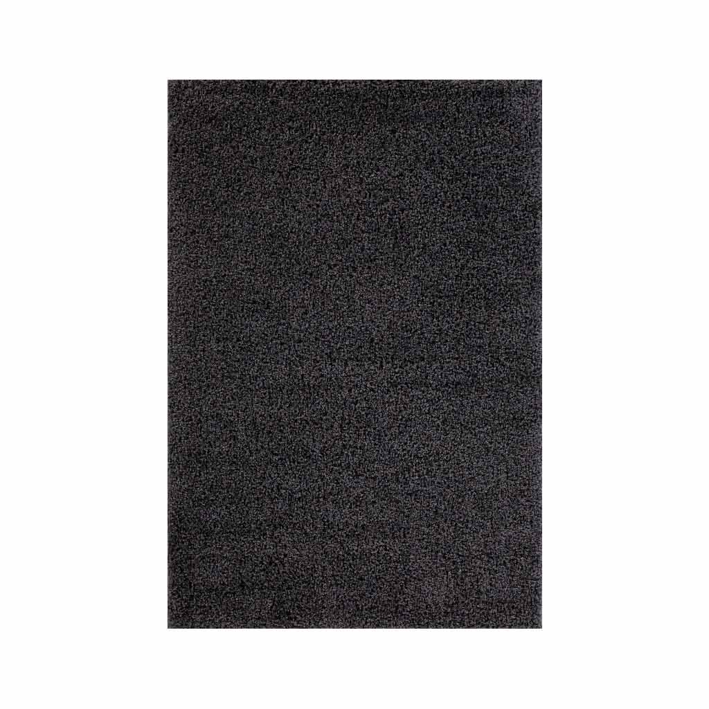 Alfombra Afelpada Gris Oscuro 160X235Cm