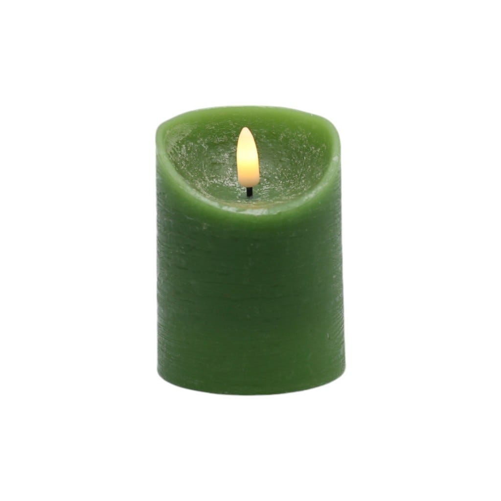 Vela Verde Led 7.5x10.5cm