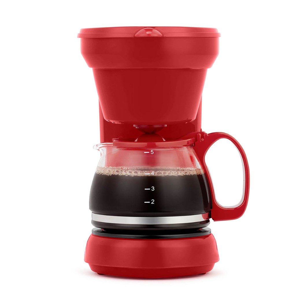 Cafetera De 5 Tazas Roja Holstein