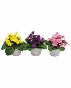 Flores artificiales decorativa en maceta 18CM surtidas
