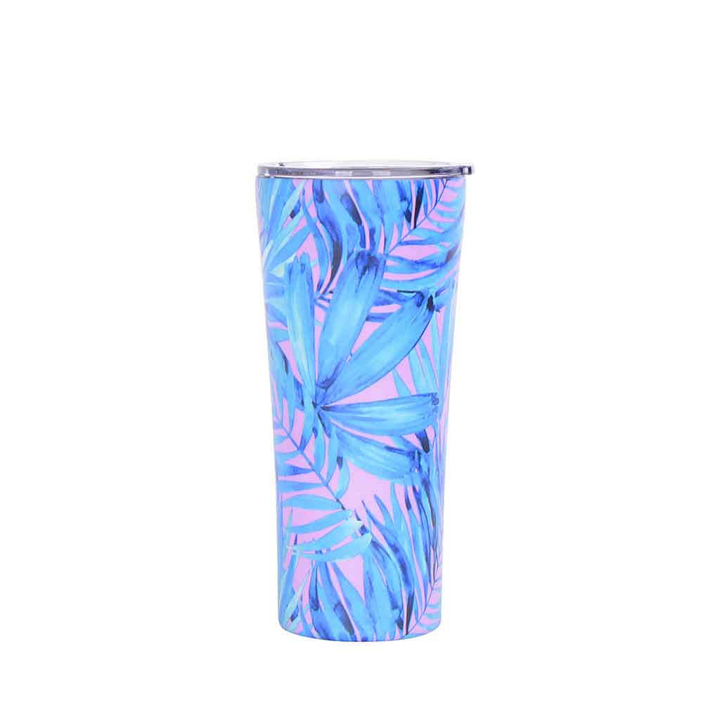 Vaso térmico de acero estampado de hojas 660ML