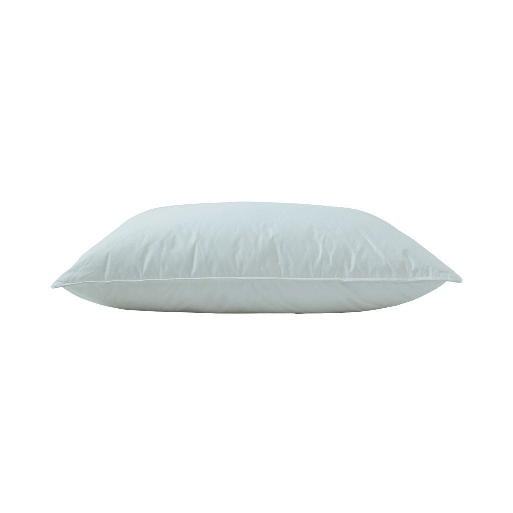 Almohada blanca estándar de microfibra con relleno