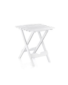 Mesa auxiliar plegable blanca