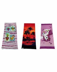 Toalla de playa con estampado surtido 70X150CM