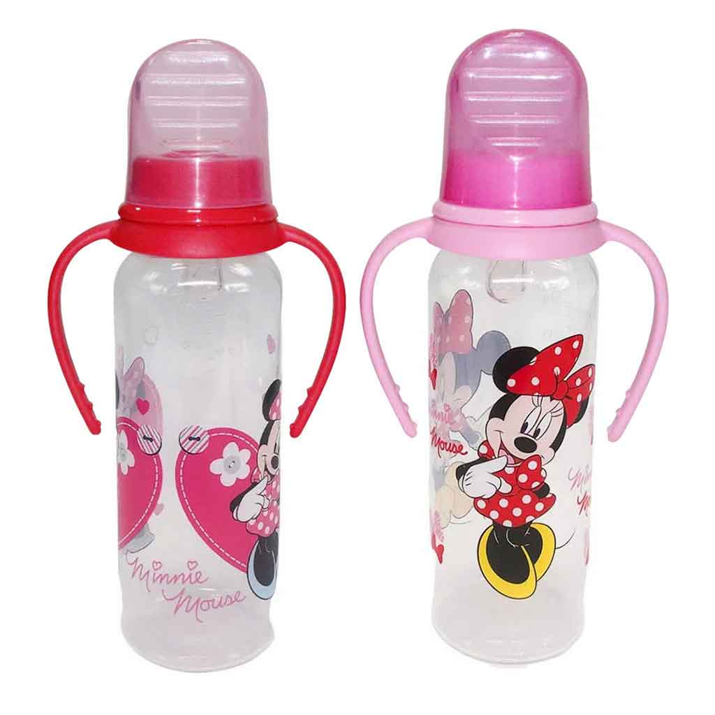 BIBERÓN PLÁSTICO BEBE 8OZ MINNIE SURTIDOS
