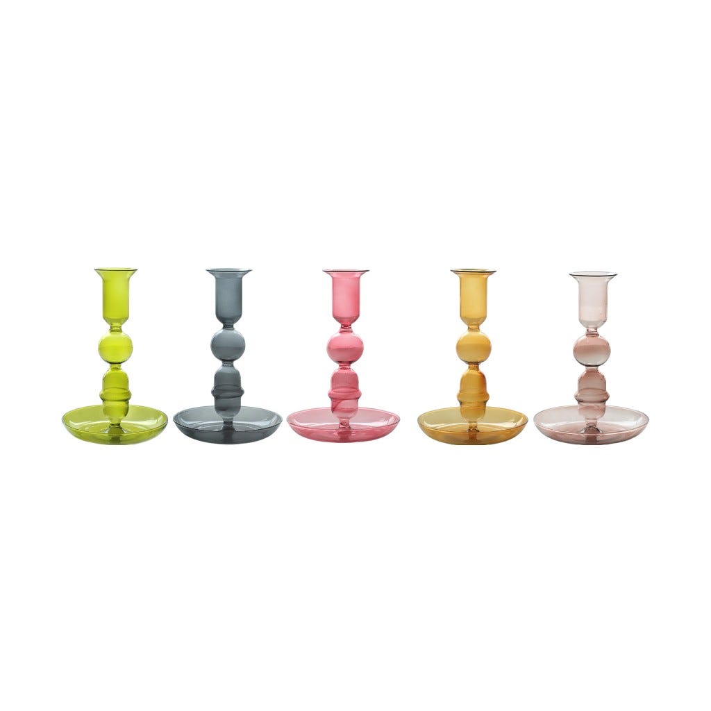 Candelabro Colores Surtidos 11x11x15cm