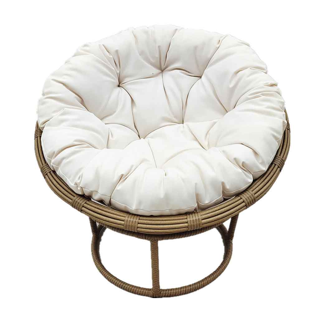 Silla luna Rafaela con coj&iacute;n beige 95X95X77CM
