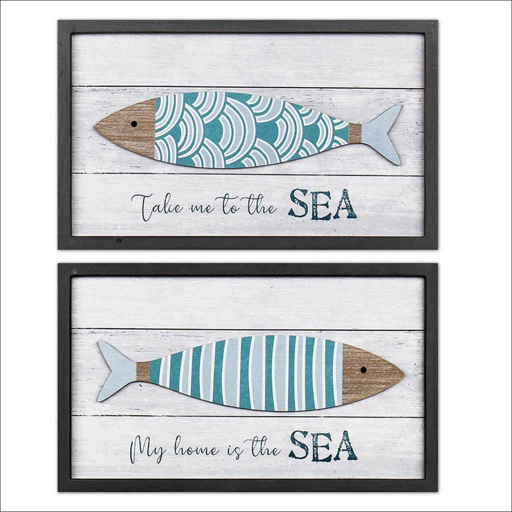 Decoración de pared con estilo de peces surtidos