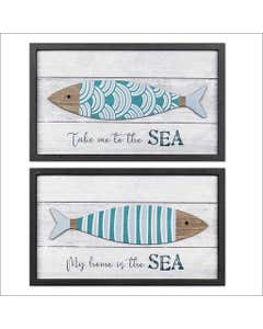 Decoración de pared con estilo de peces surtidos