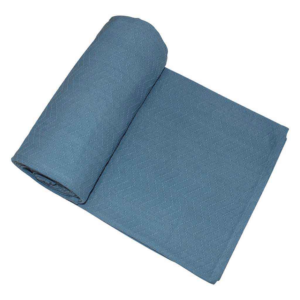 Cubrecama Azul De Algodón 220x260cm