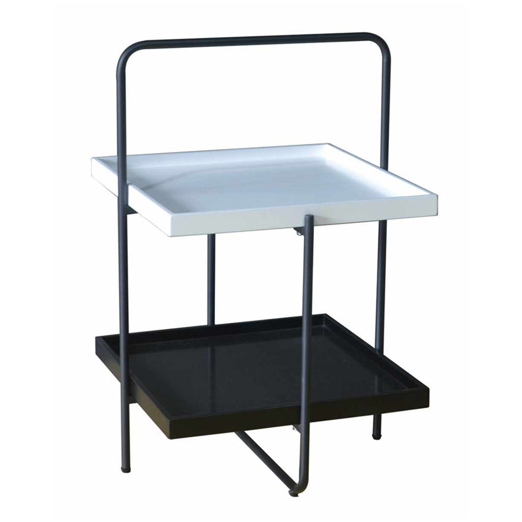 Mesa Cuadrada Lobi De 3 Bandeja 43X43X65Cm