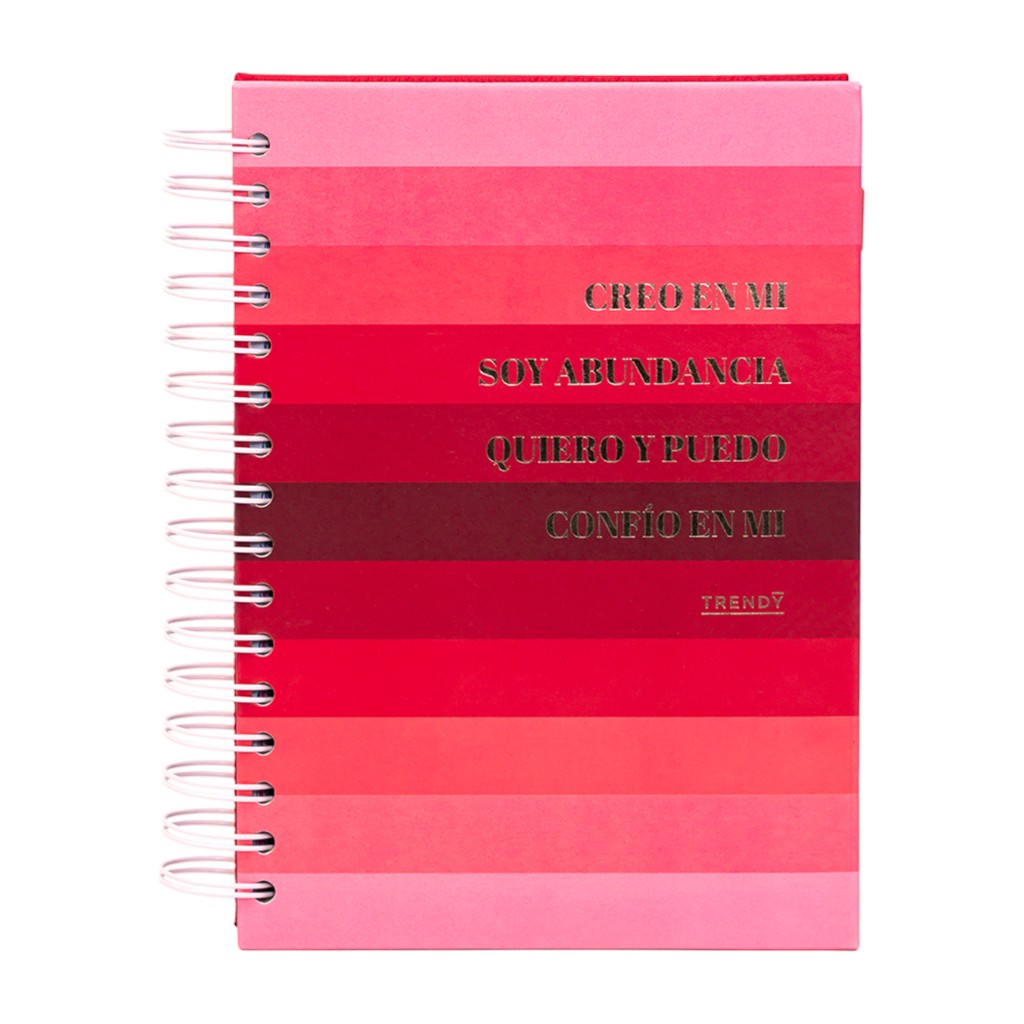 Agenda De Franjas En Tonos Rosados