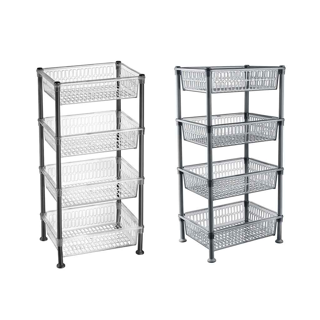 Estante Organizador De 4 Niveles 39.5X30X80Cm