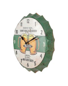 Reloj De Pared Con Diseño De Cerverza 30x5cm