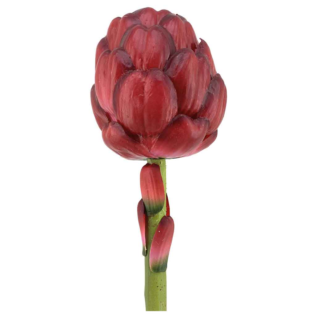 Flor artificial de kalanchoe roja 65CM