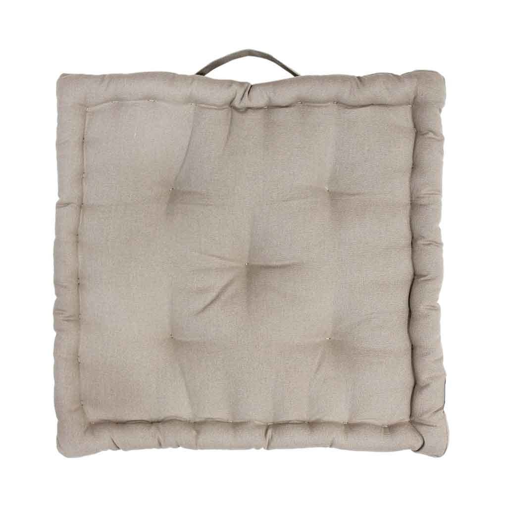 Cojín Cuadrado Para Piso Beige Claro 40x40cm
