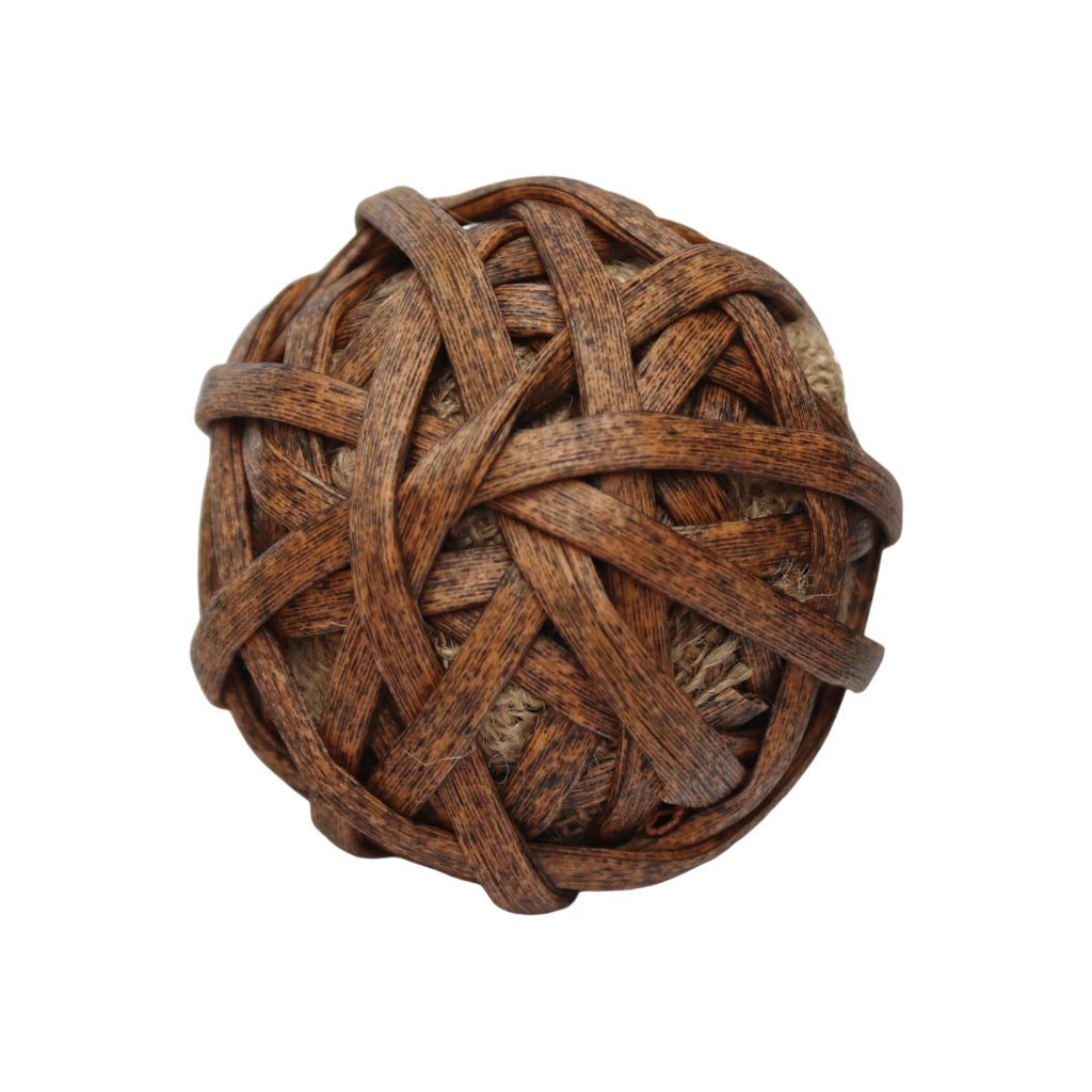 Esfera Decorativa Ratán Entretejidas Surtida 10cm