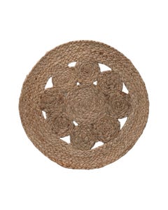 Mantel Individual De Yute 38X38Cm Natural