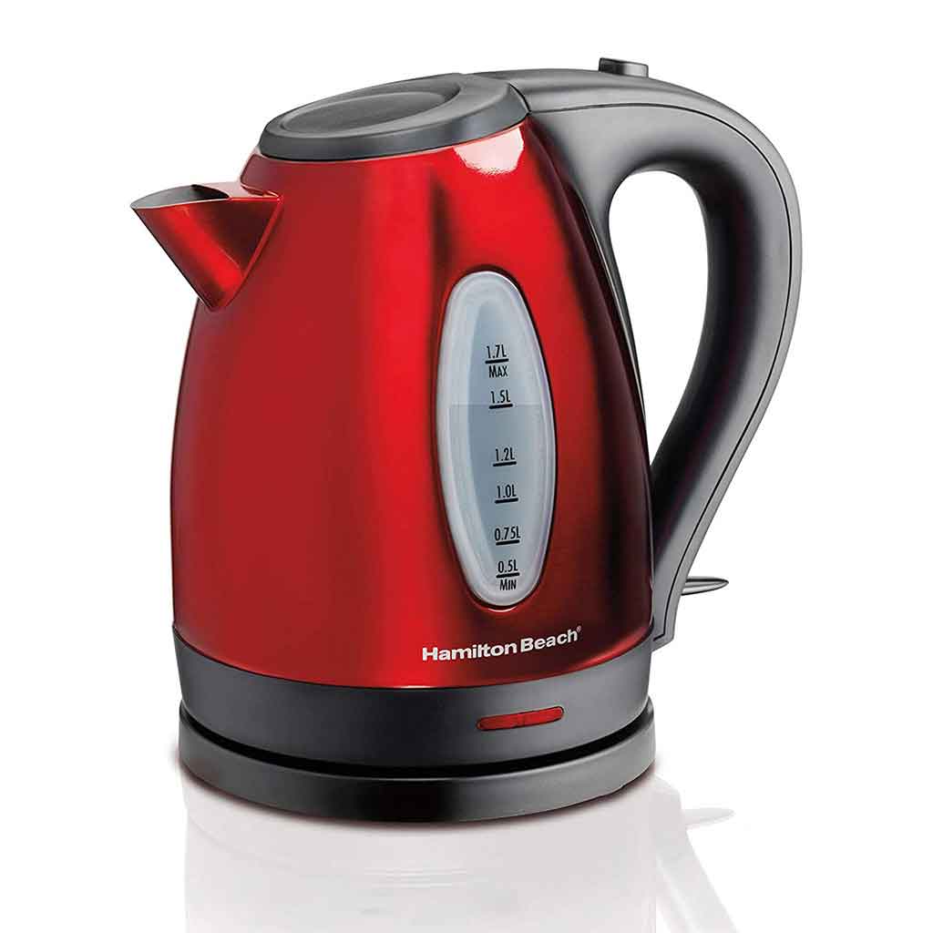 Hervidor eléctrico rojo 1.7LT Hamilton Beach